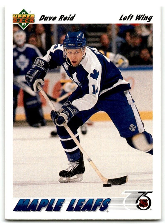 1991-92 Upper Deck Dave Reid Toronto Maple Leafs #217