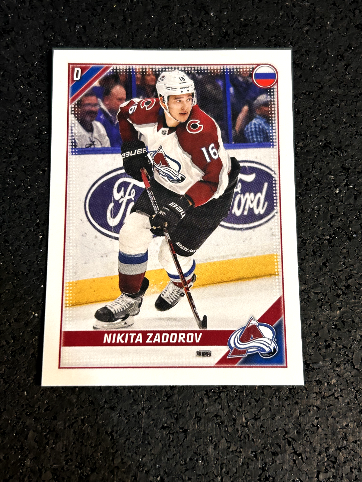 2019-20 Topps NHL Stickers #136 Nikita Zadorov - Colorado Avalanche