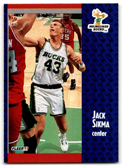 1991-92 Fleer Jack Sikma Milwaukee Bucks #120