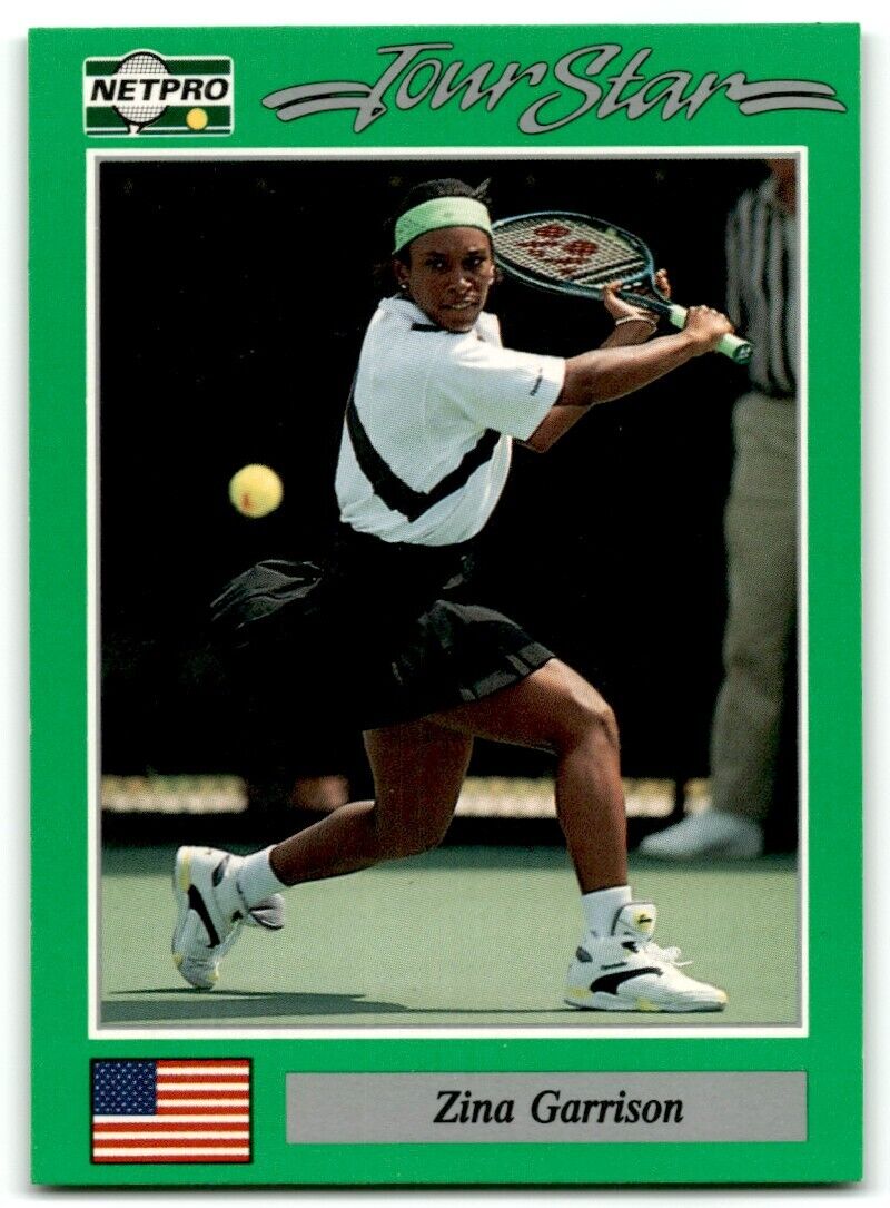 1991 Protennis player Cards Netpro Tour Star Zina Garrison Rookie #5