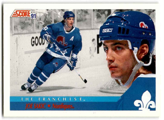 1991-92 Score Canadian Bilingual Joe Sakic Quebec Nordiques #366