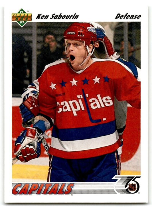 1991-92 Upper Deck Ken Sabourin Washington Capitals #417