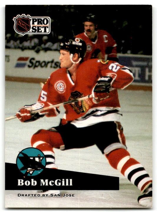 1991-92 Pro Set Bob McGill San Jose Sharks #47