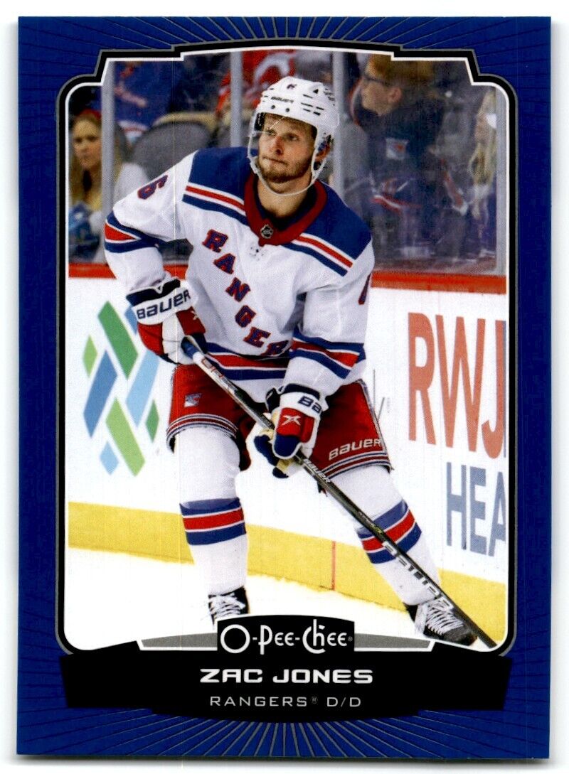 2022-23 O-Pee-Chee Zac Jones blue variation New York Rangers #477