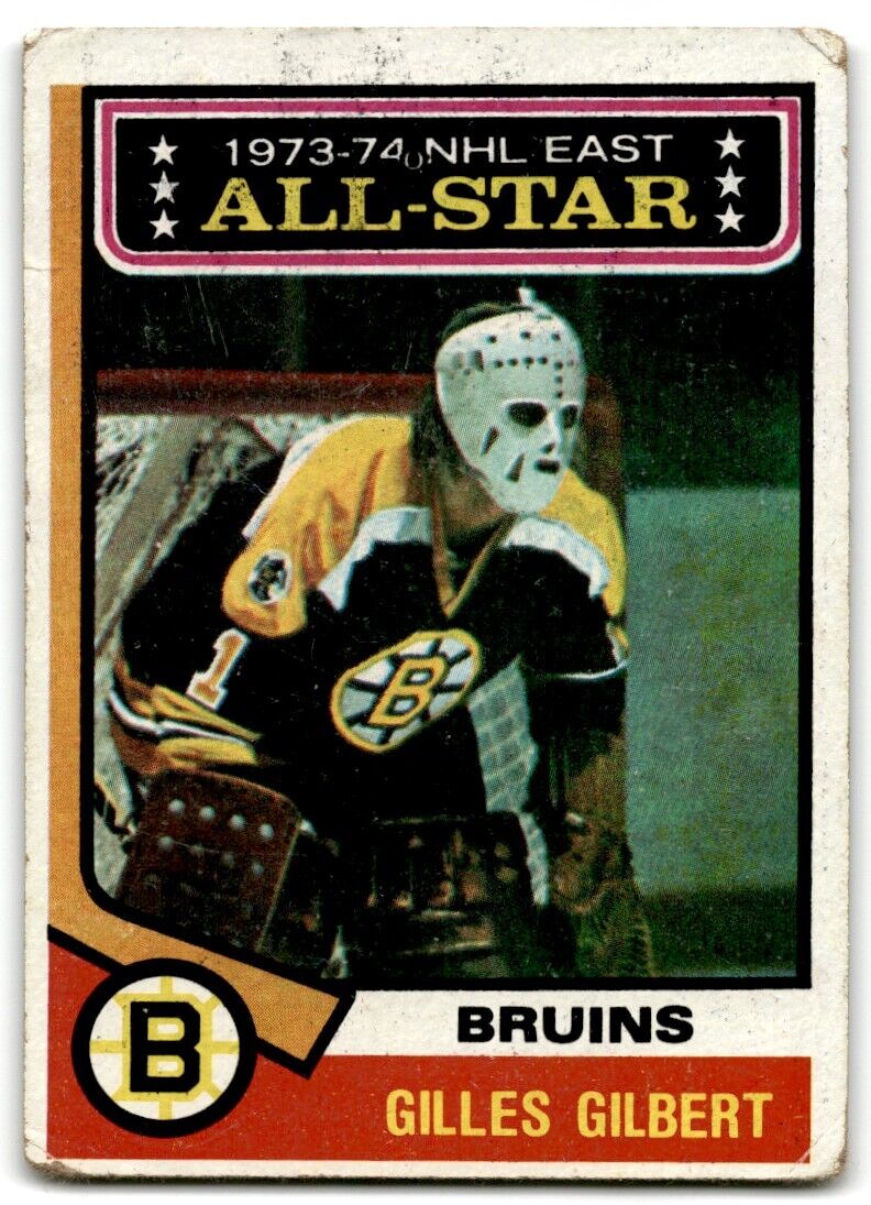 1974-75 Topps Gilles Gilbert Boston Bruins #132