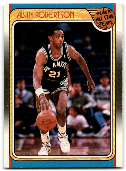 1988-89 Fleer Alvin Robertson San Antonio Spurs #128