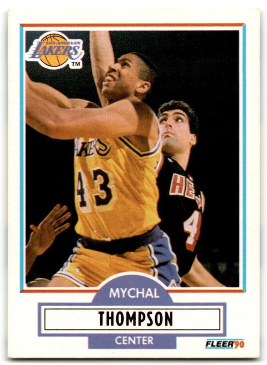 1990-91 Fleer Mychal Thompson Los Angeles Lakers #95