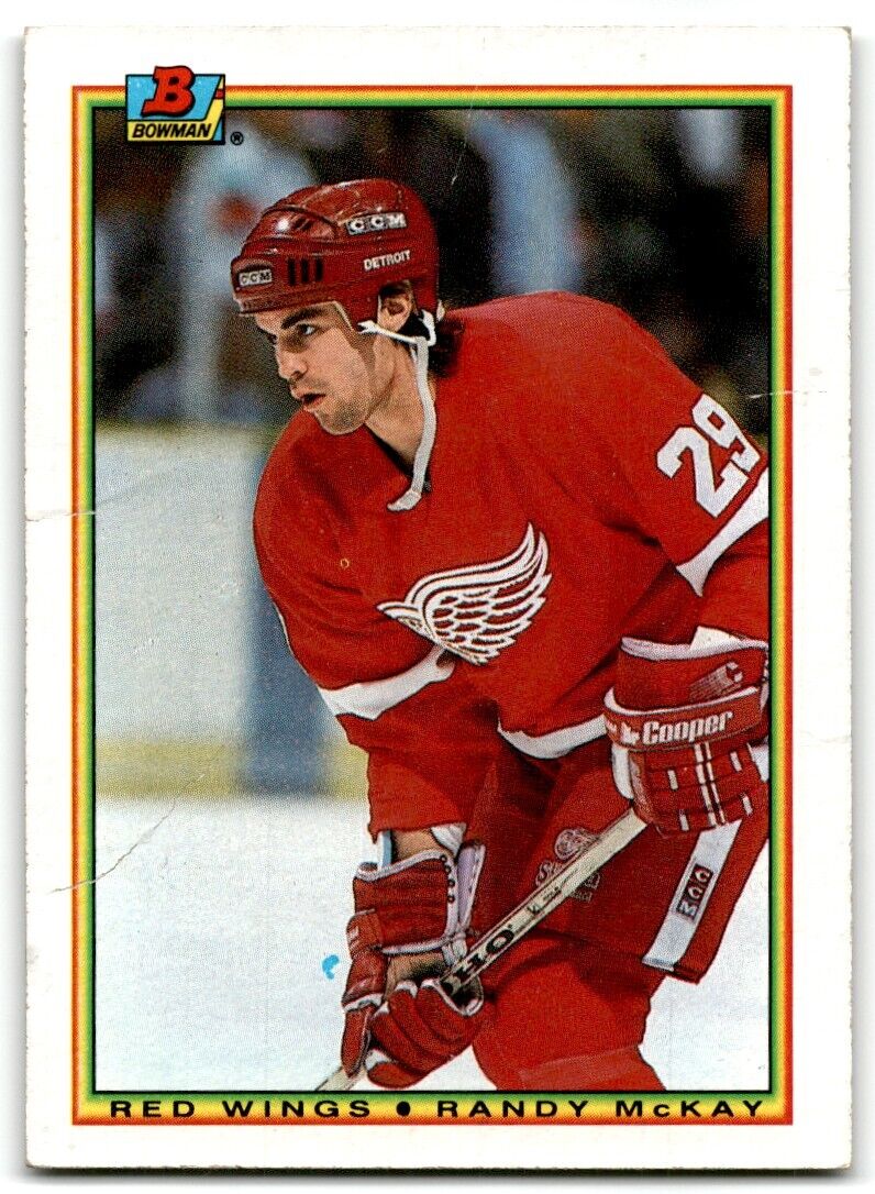 1990-91 Bowman Randy McKay Rookie Detroit Red Wings #227