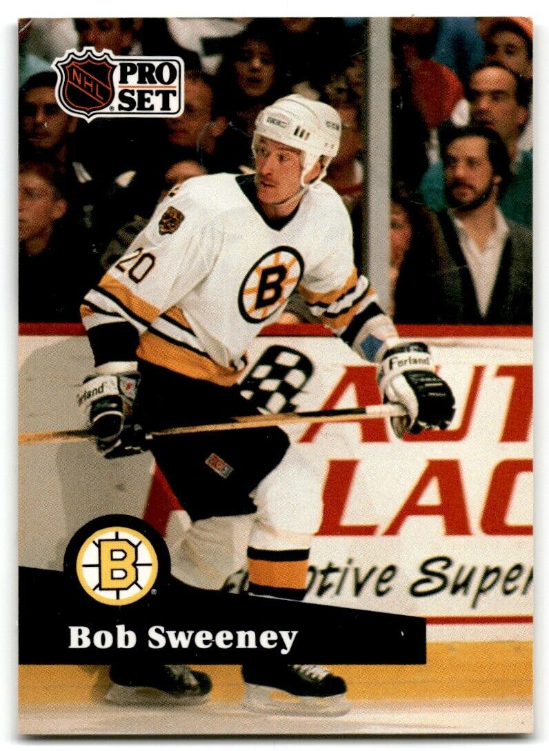 1991-92 Pro Set Bob Sweeney Boston Bruins #6