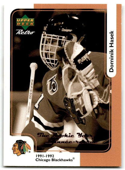 1999-00 Upper Deck Retro McDonald's Dominik Hasek Chicago Blackhawks #MCD-3R