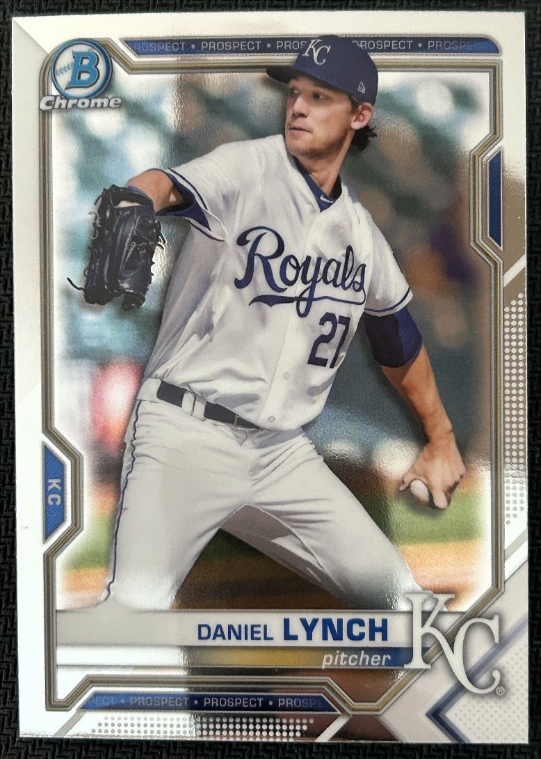 2021 Bowman Chrome Prospects Daniel Lynch Kansas City Royals #BCP-54