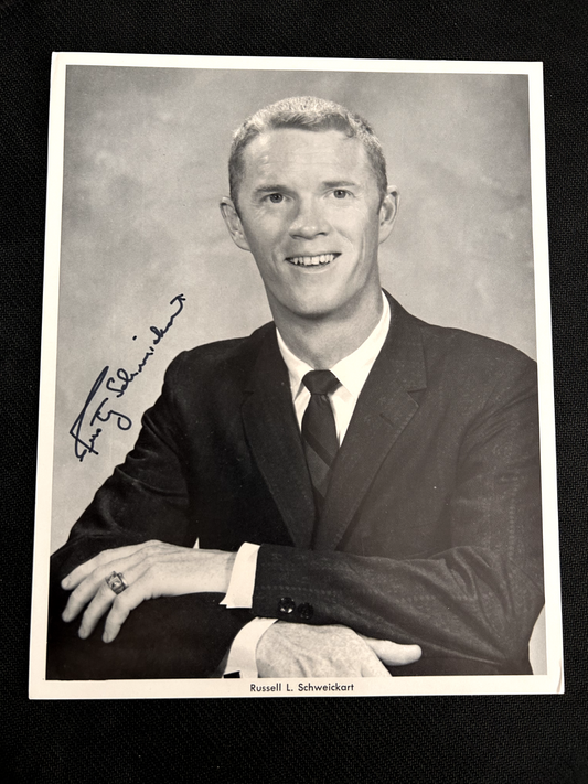 NASA Apollo 9 Astronaut Russel Schweickart  AUTOPEN signed portrait photo