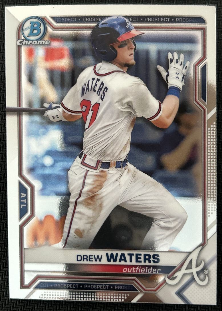 2021 Bowman Chrome Prospects Drew Waters Atlanta Braves #BCP-81