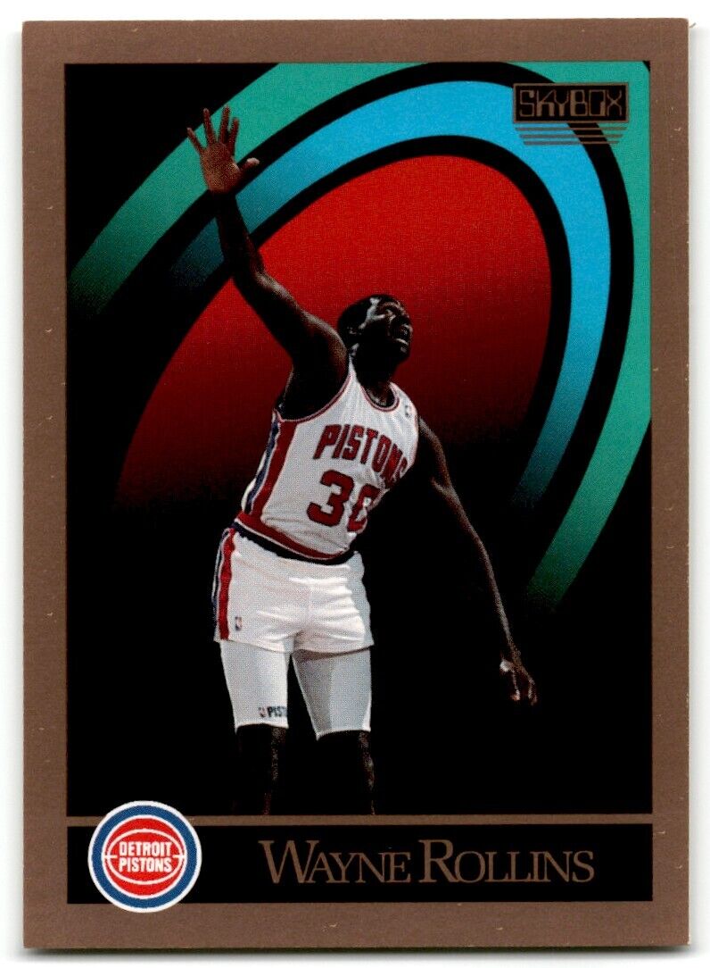 1990-91 SkyBox Wayne Rollins Detroit Pistons #383