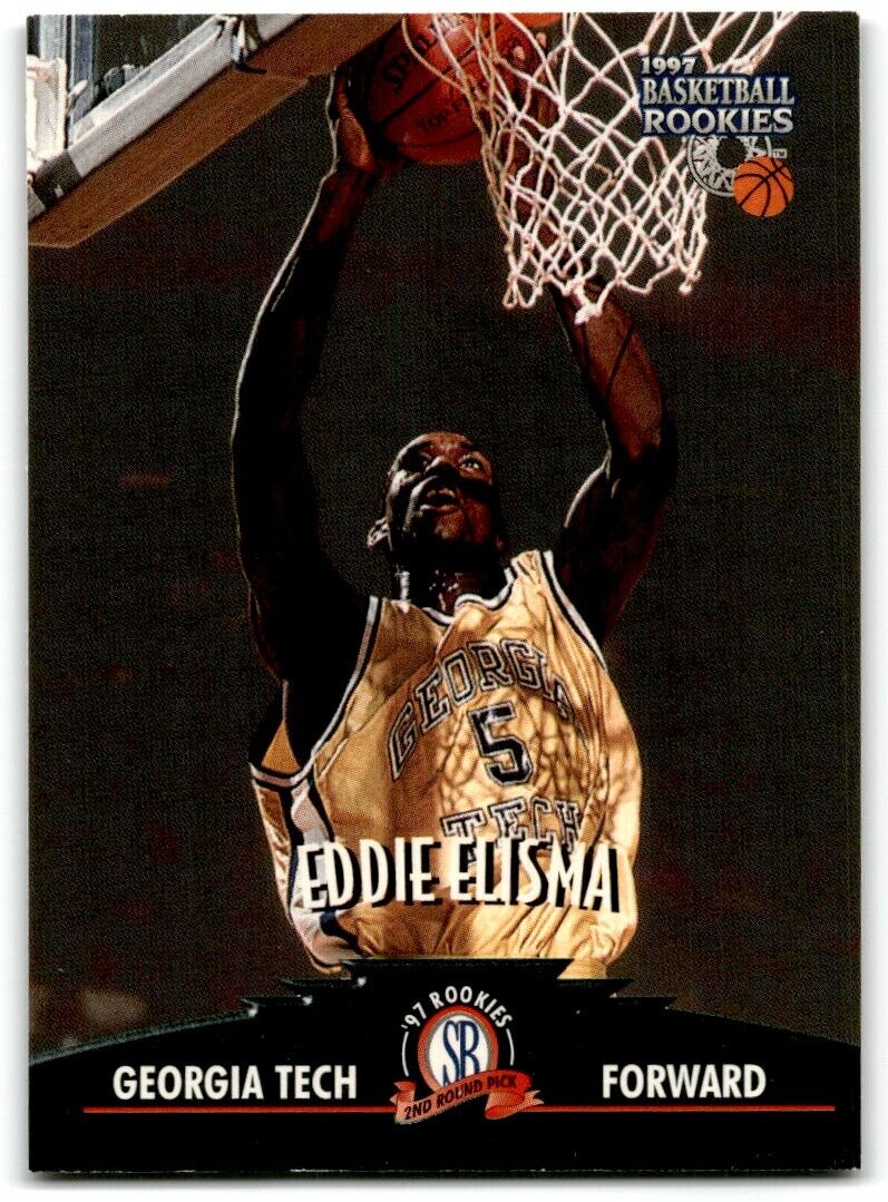 1997-98 Score Board Rookies Eddie Elisma Georgia Tech Yellow Jackets #16