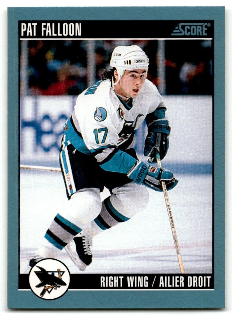 1992-93 Score Pat Falloon San Jose Sharks #125