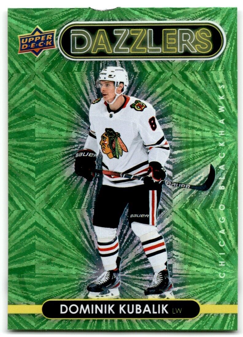 2021-22 Upper Deck Dazzlers Dominik Kubalik Chicago Blackhawks #DZ-12