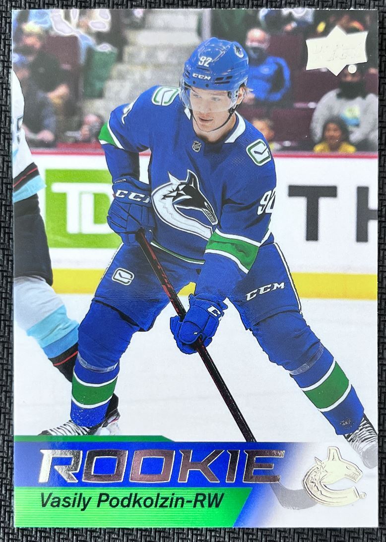 2021-22 Upper Deck NHL Star Rookie Vasily Podkolzin Rookie Vancouver Canucks #19