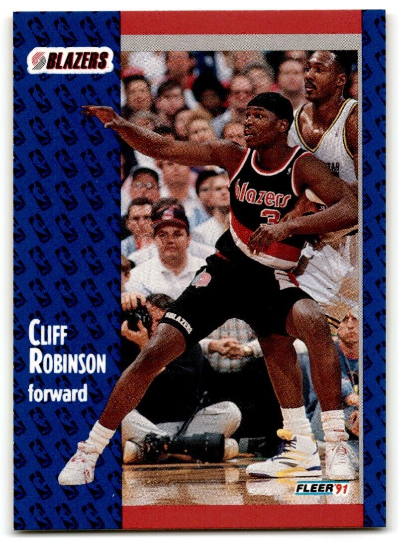 1991-92 Fleer Cliff Robinson Portland Trail Blazers #172