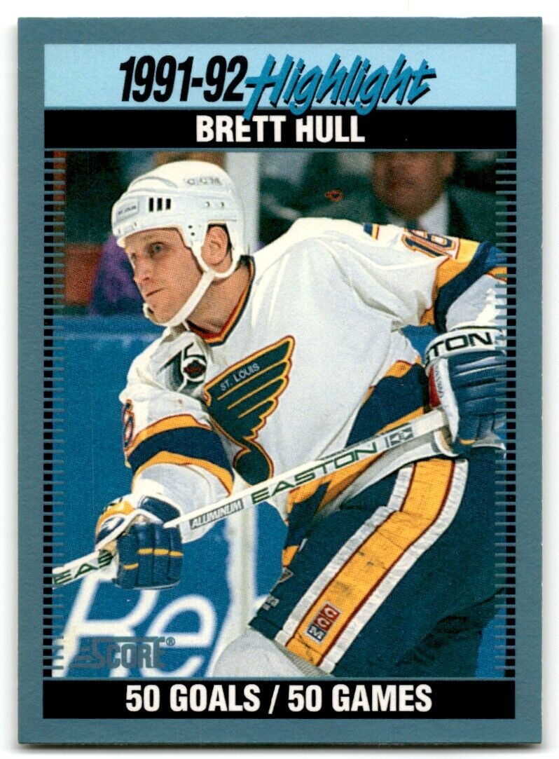 1992-93 Score Brett Hull St. Louis Blues #442