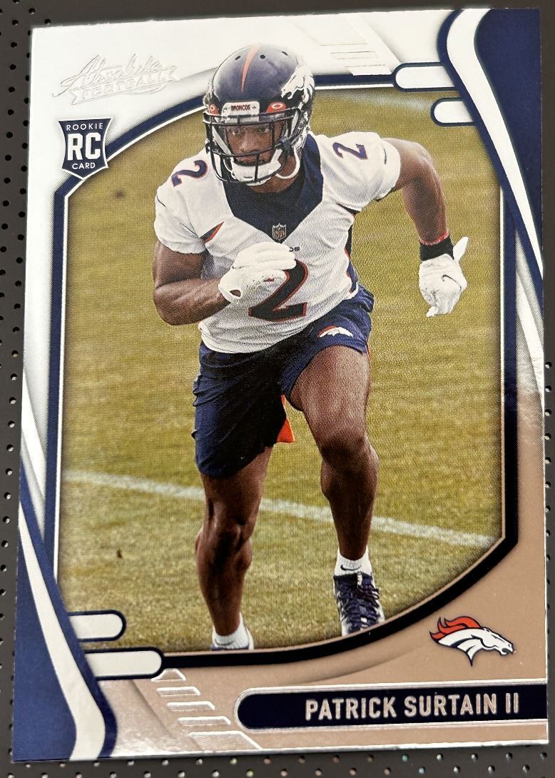 2021 Panini Absolute Rookie Foil Patrick Surtain II Rookie Denver Broncos #143