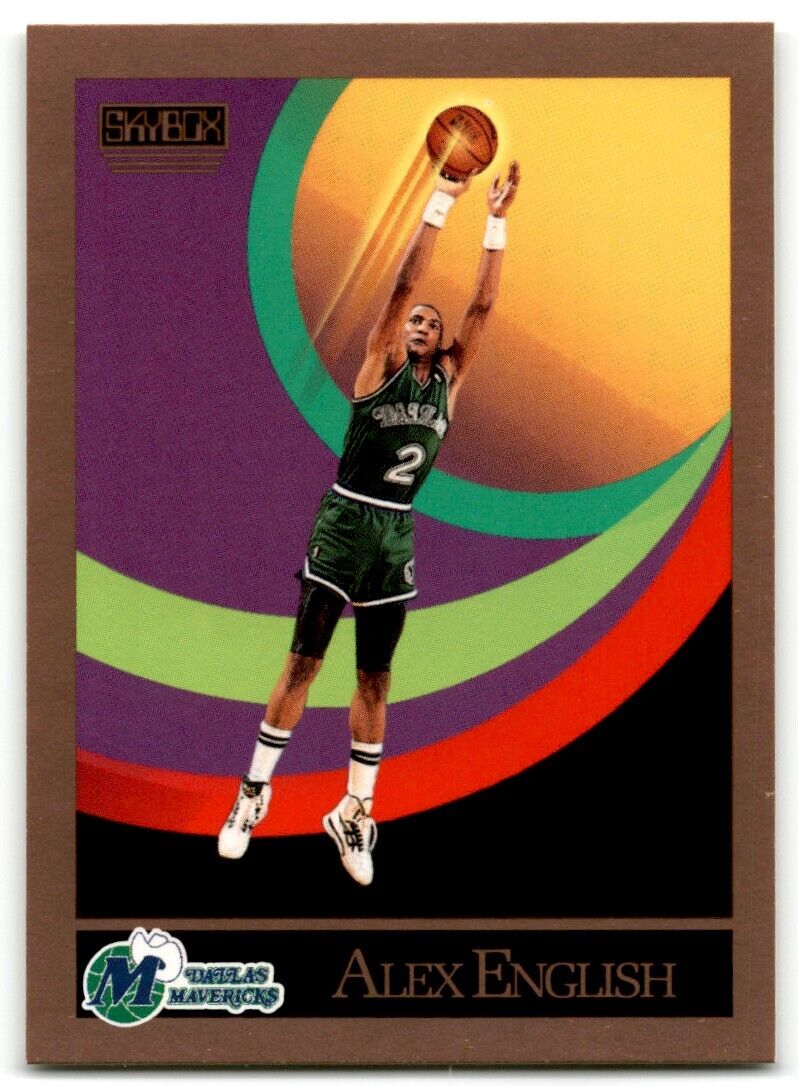 1990-91 SkyBox Alex English Dallas Mavericks #375