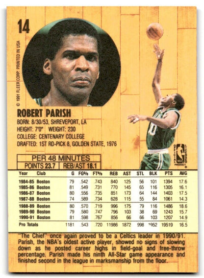 1991-92 Fleer Robert Parish Boston Celtics #14