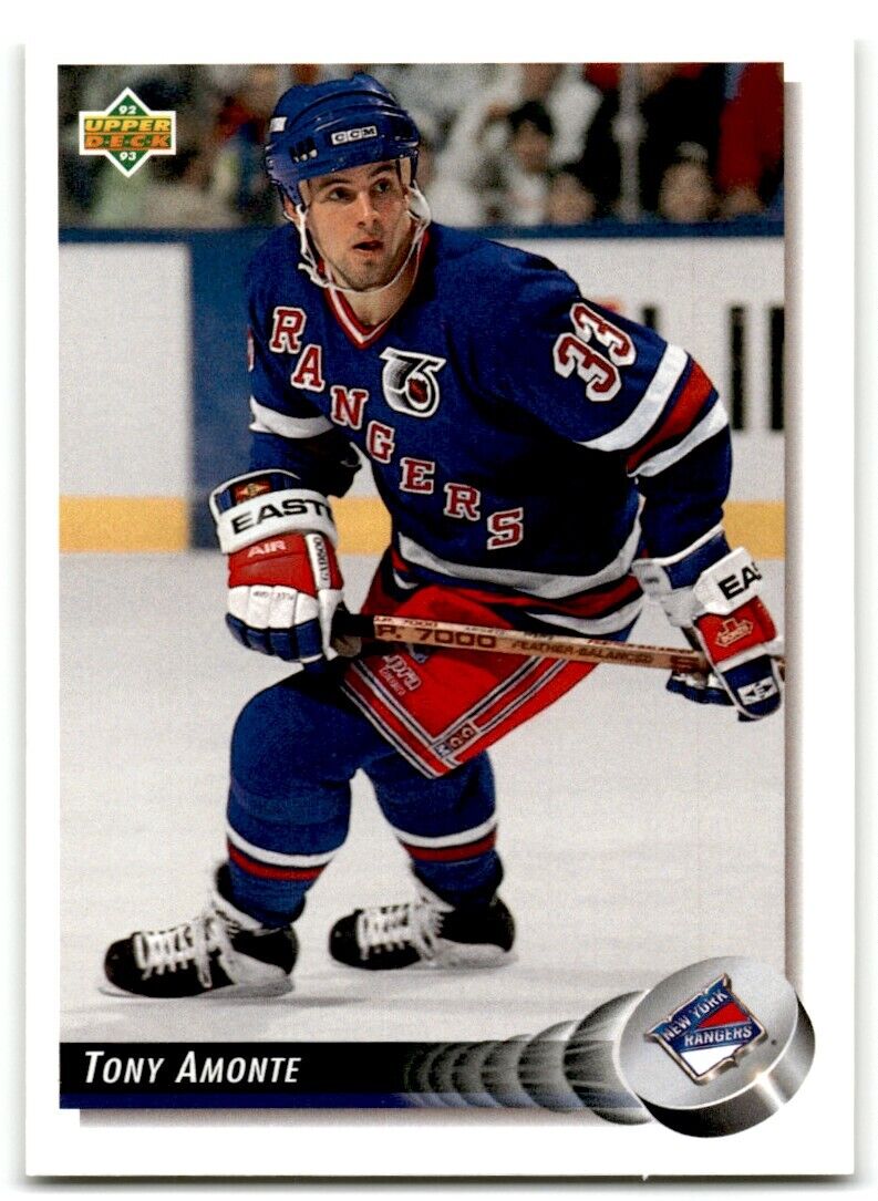 1992-93 Upper Deck Tony Amonte New York Rangers #138