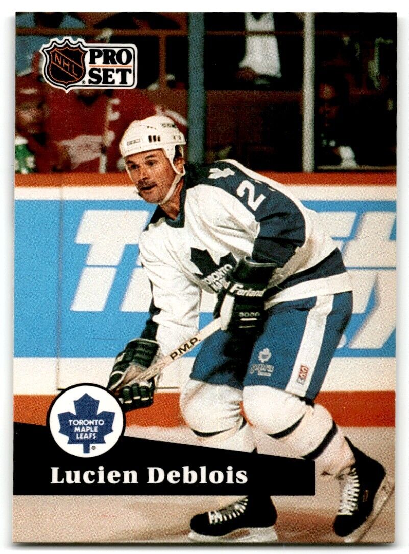 1991-92 Pro Set Lucien DeBlois Toronto Maple Leafs #491