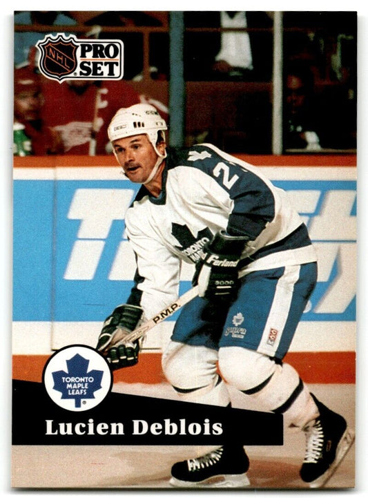 1991-92 Pro Set Lucien DeBlois Toronto Maple Leafs #491