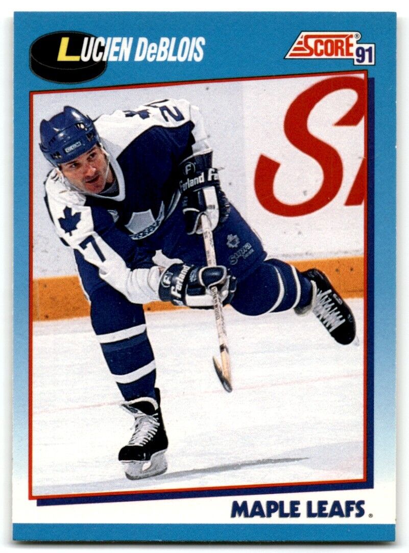 1991-92 Score Canadian Lucien DeBlois Toronto Maple Leafs #395