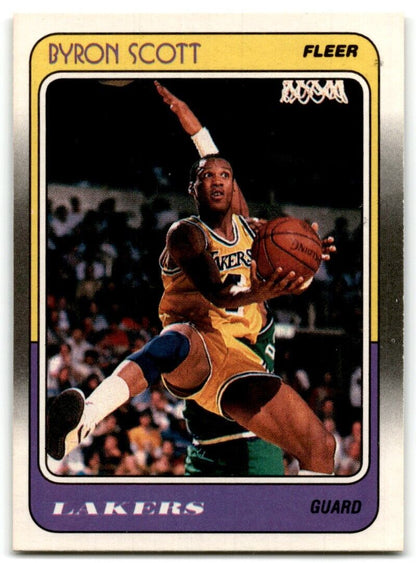 1988-89 Fleer Byron Scott Los Angeles Lakers #68