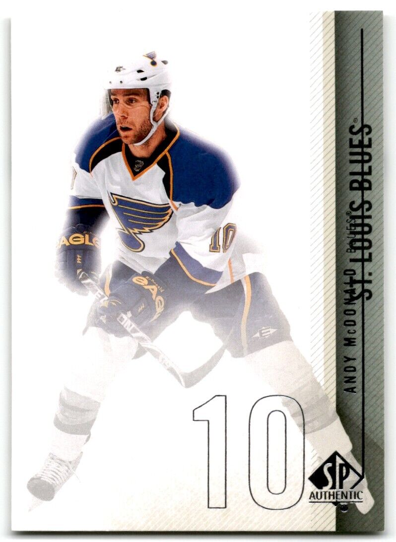 2010-11 SP Authentic Andy McDonald St. Louis Blues #117