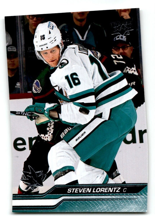 2023-24 Upper Deck Steven Lorentz San Jose Sharks #394