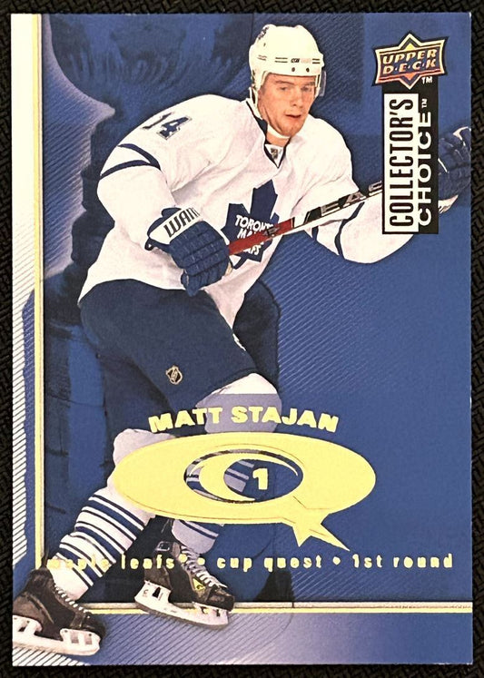 2009-10 Collector's Choice Cup Quest Matt Stajan Toronto Maple Leafs #CQ20