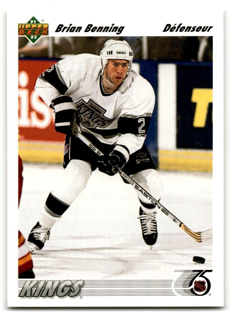 1991-92 Upper Deck Brian Benning Los Angeles Kings #415