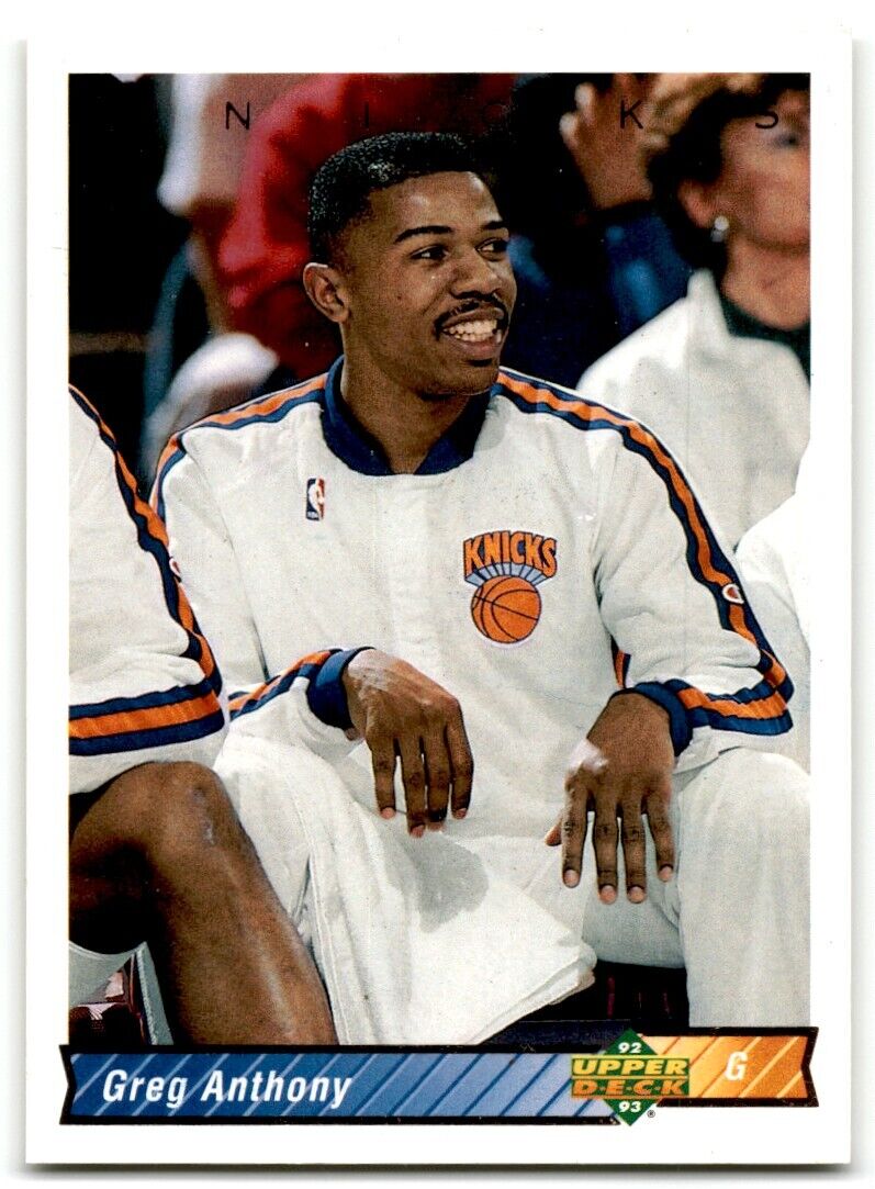 1992-93 Upper Deck Greg Anthony New York Knicks #236