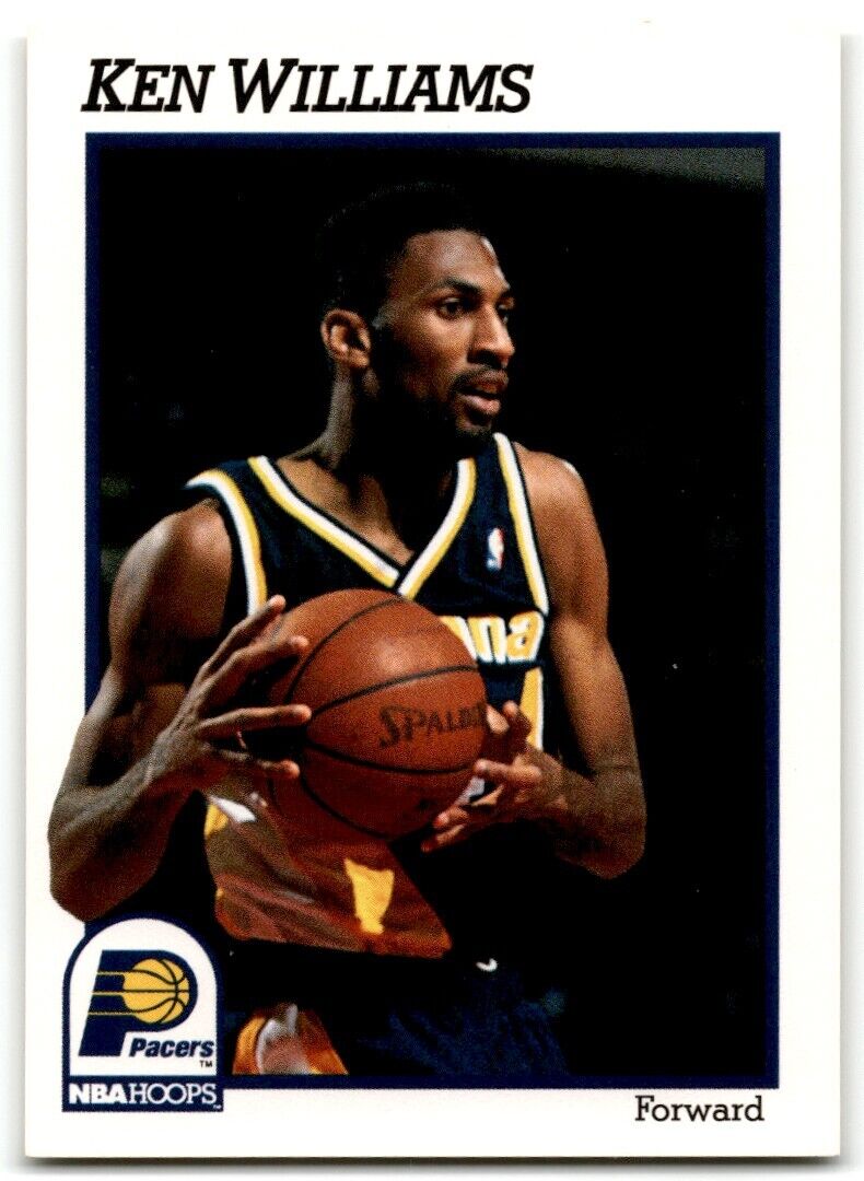 1991-92 Hoops Kenny Williams Rookie Indiana Pacers #374