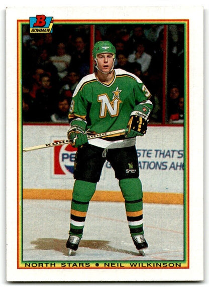 1990-91 Bowman Neil Wilkinson Rookie Minnesota North Stars #184