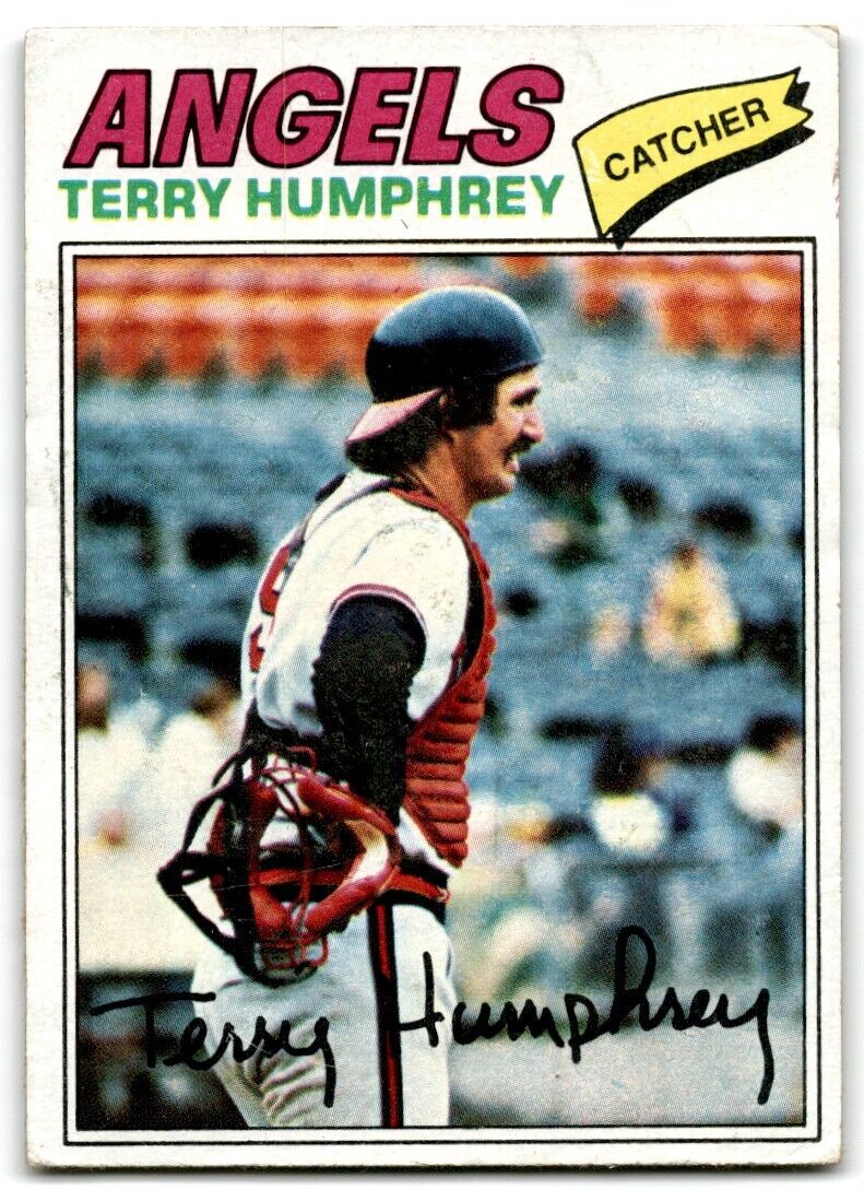 1977 Topps Terry Humphrey California Angels #369