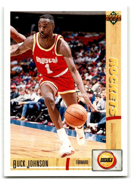 1991-92 Upper Deck Buck Johnson Houston Rockets #302