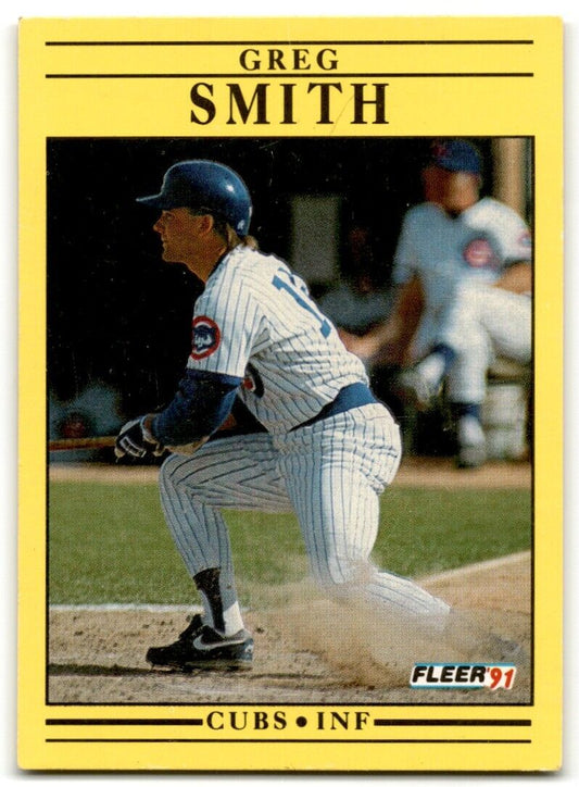 1991 Fleer Greg Smith Chicago Cubs #433