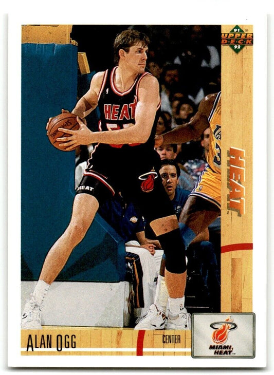 1991-92 Upper Deck Alan Ogg Rookie Miami Heat #198