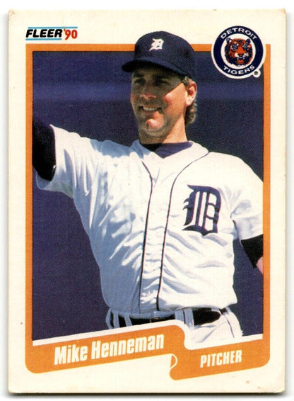 1990 Fleer Mike Henneman Detroit Tigers #604