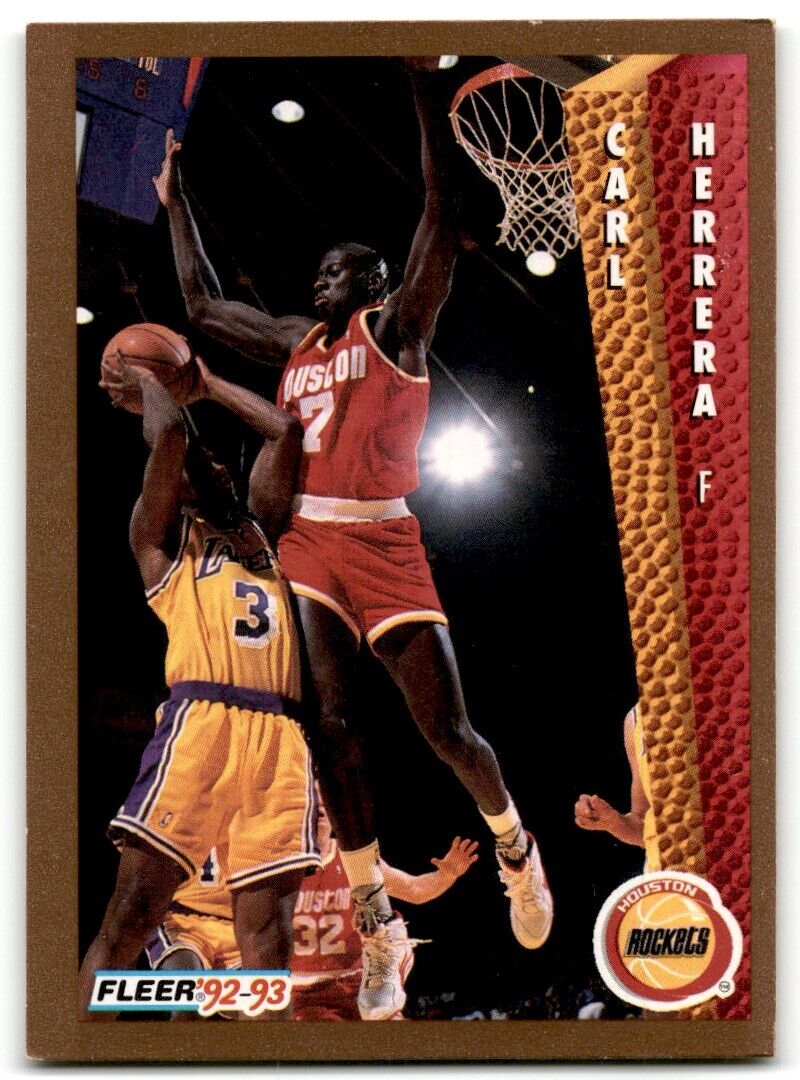 1992-93 Fleer Carl Herrera Houston Rockets #346