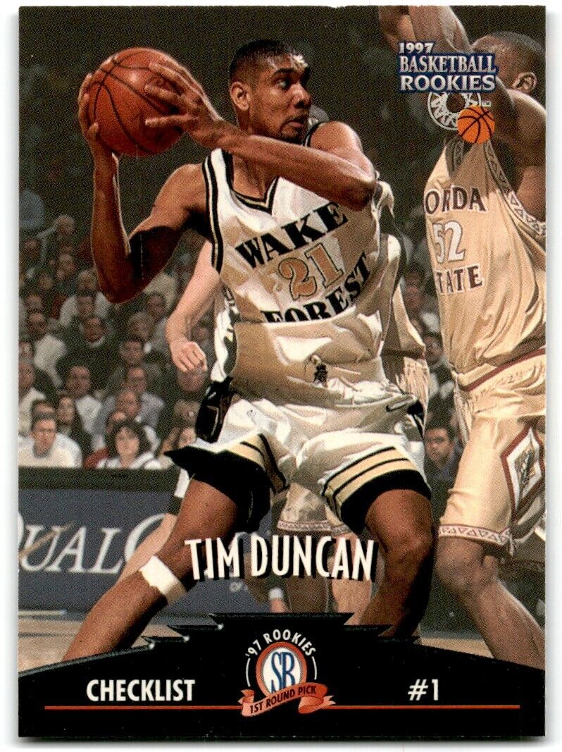 1997-98 Score Board Rookies Tim Duncan Wake Forest #61