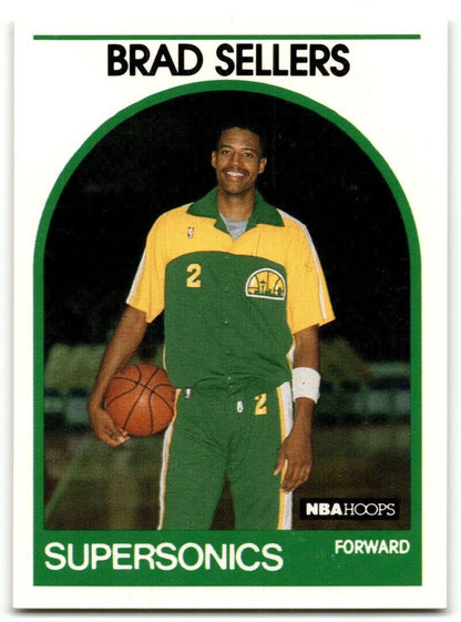 1989-90 Hoops Brad Sellers Seattle SuperSonics #348