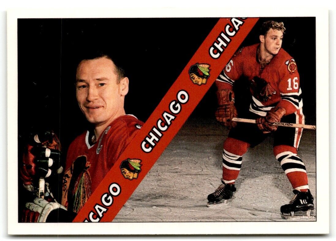 1991-92 Ultimate Original 6 Pierre Pilote/Bobby Hull Chicago Blackhawks #5