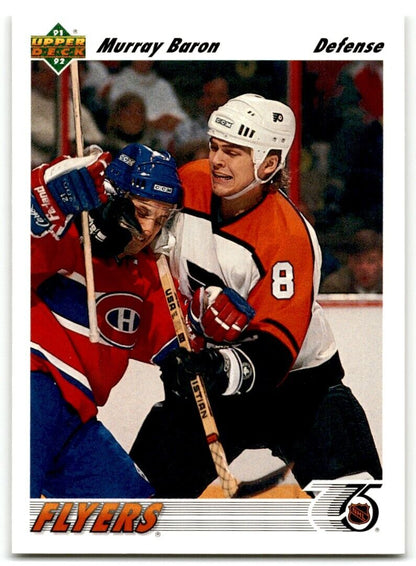 1991-92 Upper Deck Murray Baron Philadelphia Flyers #497