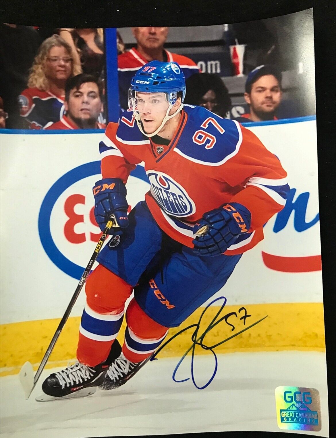 CONNOR McDAVID SIGNED/AUTOGRAPHED NHL HOCKEY PHOTO